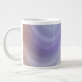 Blå Gradient Vågig Mönster Jumbo Mugg