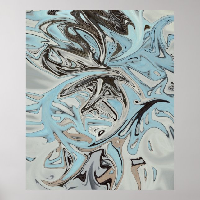 blå graffiti poster (Framsidan)