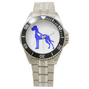 Blå Grand Danois Armbandsur