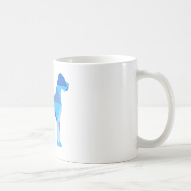 Blå Grand Danois Triangulus Kaffemugg (Höger)