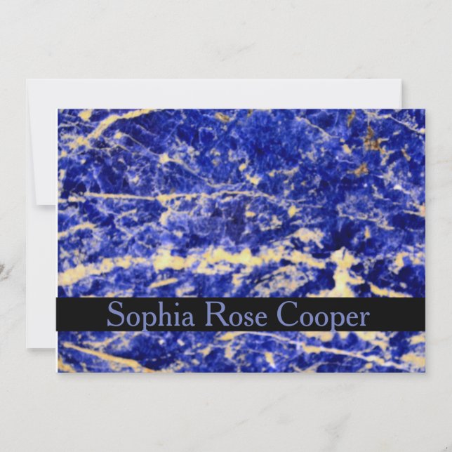 Blå granit, blå marmor, blå sten (Framsida)