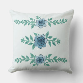 Blå Gräns Ro Arrangemang Kudde