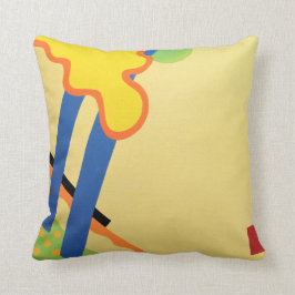 Blå gräs 3-Abstrakt Pillow Kudde