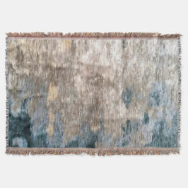 Blå Grått-dekorativ Abstrakt Filt