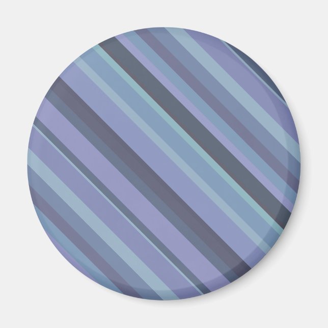 Blå grått diagonal rand magnet (Framsidan)