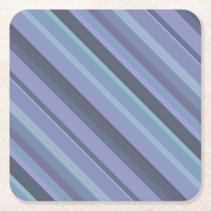 Blå grått diagonal rand underlägg papper kvadrat