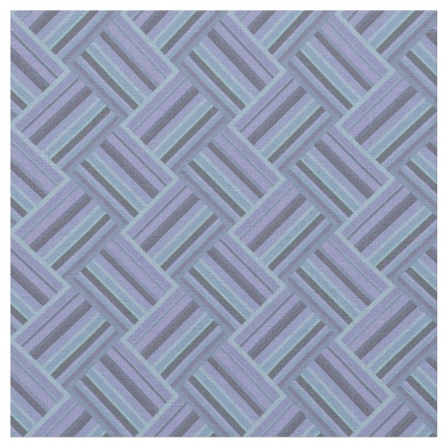Blå grått diagonal rand väv mönster tyg (Närbild)