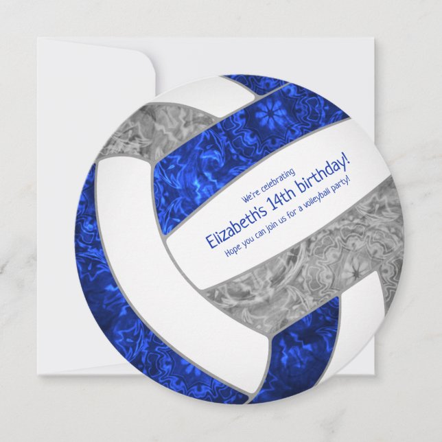 blå grått-födelsedagsfest-skiva meddelande (Framsida)