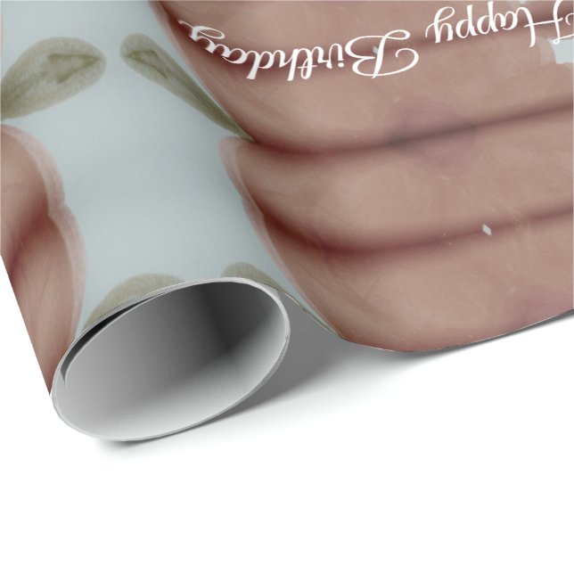 Blå Grått och brun Presentpapper (Rullad Hörn)