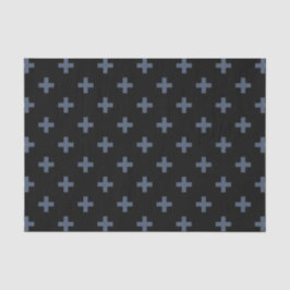 Blå grått polka kor på svart