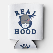 blå grått REAL HUVA GUY IN HOODIE