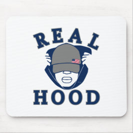 blå grått REAL HUVA GUY IN HOODIE Musmatta