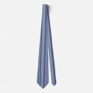 Blå-grått-vågrät rand slips