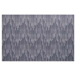 Blå Grått White Polka dots Matrix Patterned Tyg