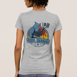 Blå "Grill Master" för kvinnor T Shirt