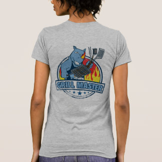 Blå "Grill Master" för kvinnor T Shirt