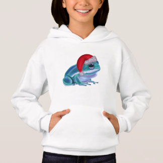 Blå groda med tomteluva. t shirt