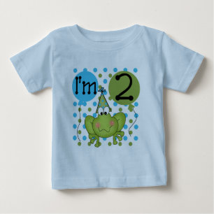 Blå grodd 2:a födelsedag Tshirts och gåvor