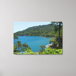 Blå Grön Bay Landskaps Resa Foto Indonesien Canvastryck
