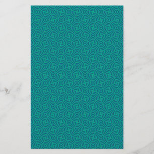 Blå & Grön Cirkeldesign Tvål Omslags Papper