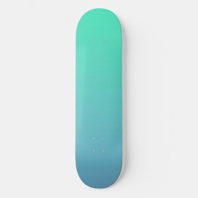 Blå Grön Färg Mini Skateboard Bräda 18,5 Cm (Framsida)