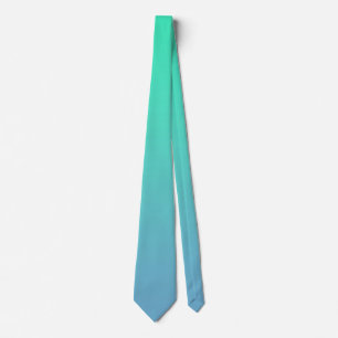 Blå Grön Färg Slips