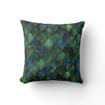 Blå Grön Guld Art Deco Geometrisk Design