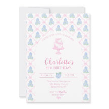 Blå Grön Hortensia Rosa Band Trädgallret