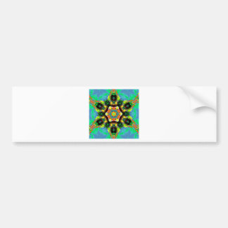 Blå Grön Läknings Chakra Mandala Meditation Konst Bildekal