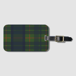 Blå Grön och Röd Tartan Rutig Bagagebricka