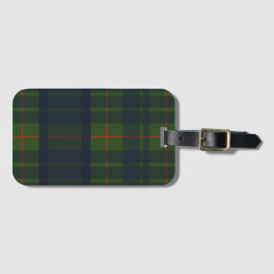 Blå Grön och Röd Tartan Rutig Bagagebricka