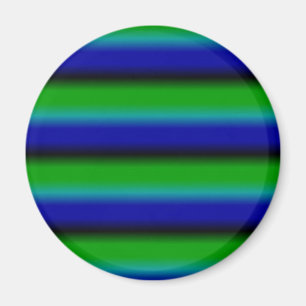 Blå Grön Regnbågsränder Magnet