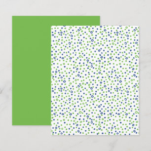 Blå Gröna Cirklar Prickar Scrapbookpapper