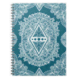 Blå Grönt Ålder för uppvaknande, bohemi, nyårsålde Anteckningsbok