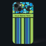 Blå Grönt Black Quirky Mönster och Rand<br><div class="desc">En chic Fodral-Mate fodral för att skydda din Samsung Galaxy Note 4-smartphone, med en mix'n'match mönster of Deckcourt Rand, som har en blå Måne-mönster i Neon-Grönten, turkos och Emerald Grönt på en svart bakgrund. En del av "Blue Måne"-insamlingen Posh & Painterly, detta mönster kan lätt anpassas så att det passar...</div>