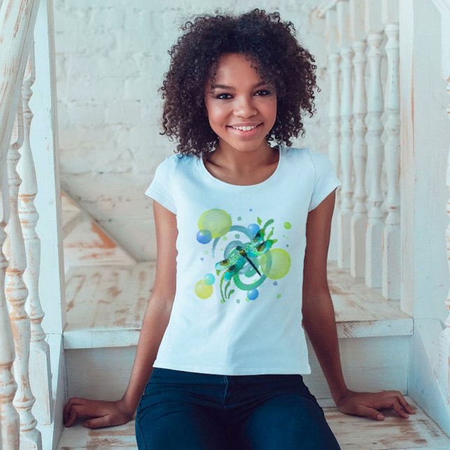 Blå Grönt Dragonfly Shirt Tröja (Skapare uppladdad)