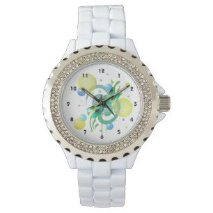 Blå Grönt Dragonfly Watch Armbandsur