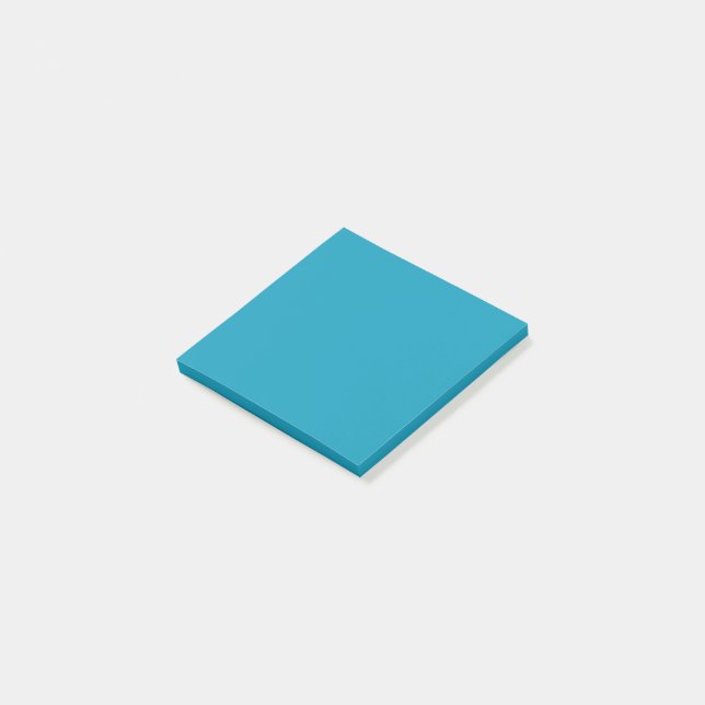 Blå grönt (fast färg) post-it block (Vinklad)