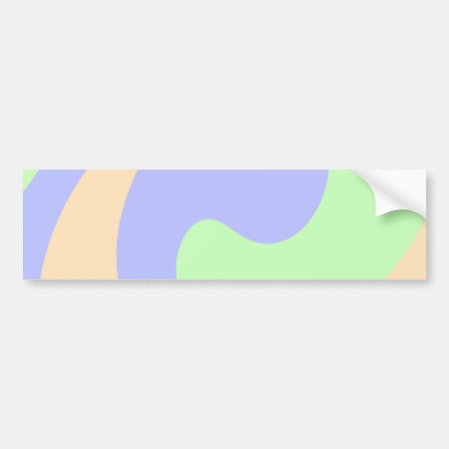 Blå grönt, fluid marble boho fold mönster bildekal (Framsidan)