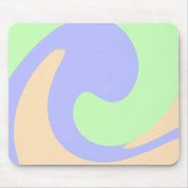 Blå grönt, fluid marble boho fold mönster musmatta