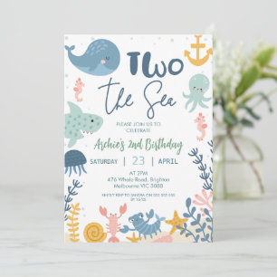 Blå Grönt Fotoboys 2: Havsdagen Inbjudningar