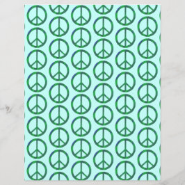 Blå Grönt-Fredstecken, Skrapbok Papper