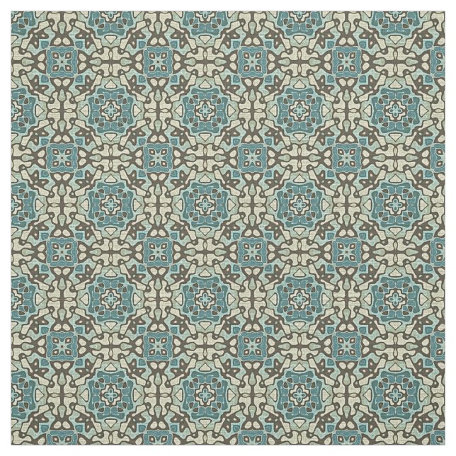 Blå Grönt Grått ochre Hip Orient Bali Art. Tyg (Provkarta)