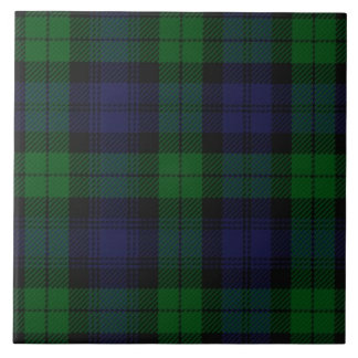 Blå Grönt Highland Sunderland Tartan Check Kakelplatta