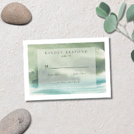 Blå Grönt i sjöserenity OSA Kort