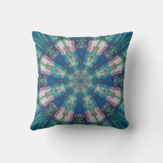 Blå/Grönt Mandala Cushion Kudde