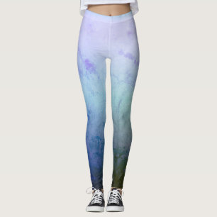 Blå, Grönt, Melody Mood Anpassningsbar Leggings