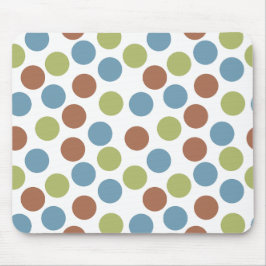 Blå, Grönt och bruna punkter Musmatta