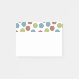 Blå, Grönt och bruna punkter Post-it Block
