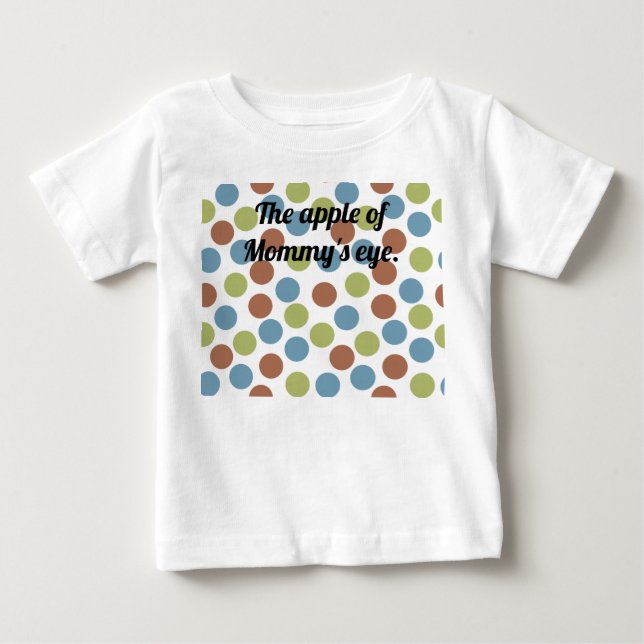 Blå, Grönt och bruna punkter T Shirt (Framsida)